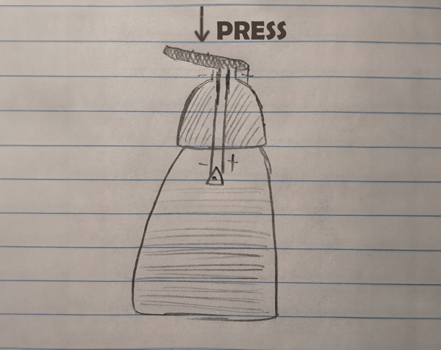 This is a circuit of the soap dispenser (Light ON) 